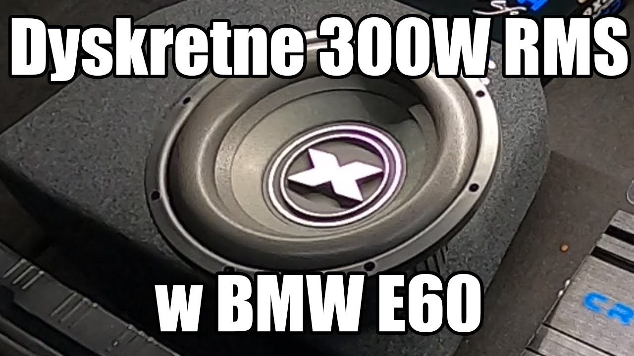 Montaż subwoofera i modułu bluetooth w BMW e60