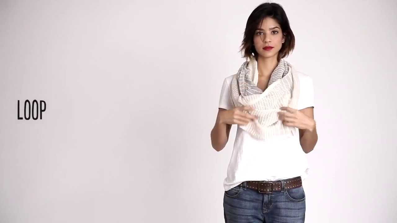 How to Tie a Scarf: EILEEN FISHER Tips - Spring 2014