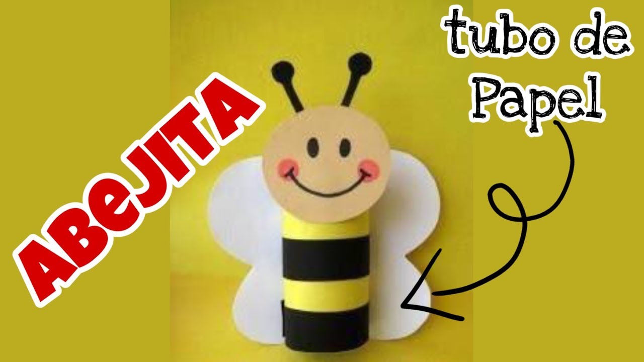 Abejita 🐝recicla tubo de papel higi&eacute;nico
