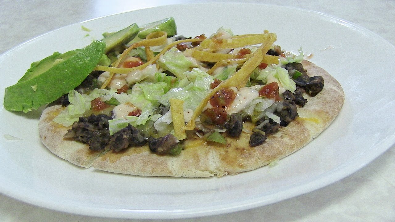Toastada Pizza - Low fat Pizza - Mexican Pizza Video Recipe by Bhavna
