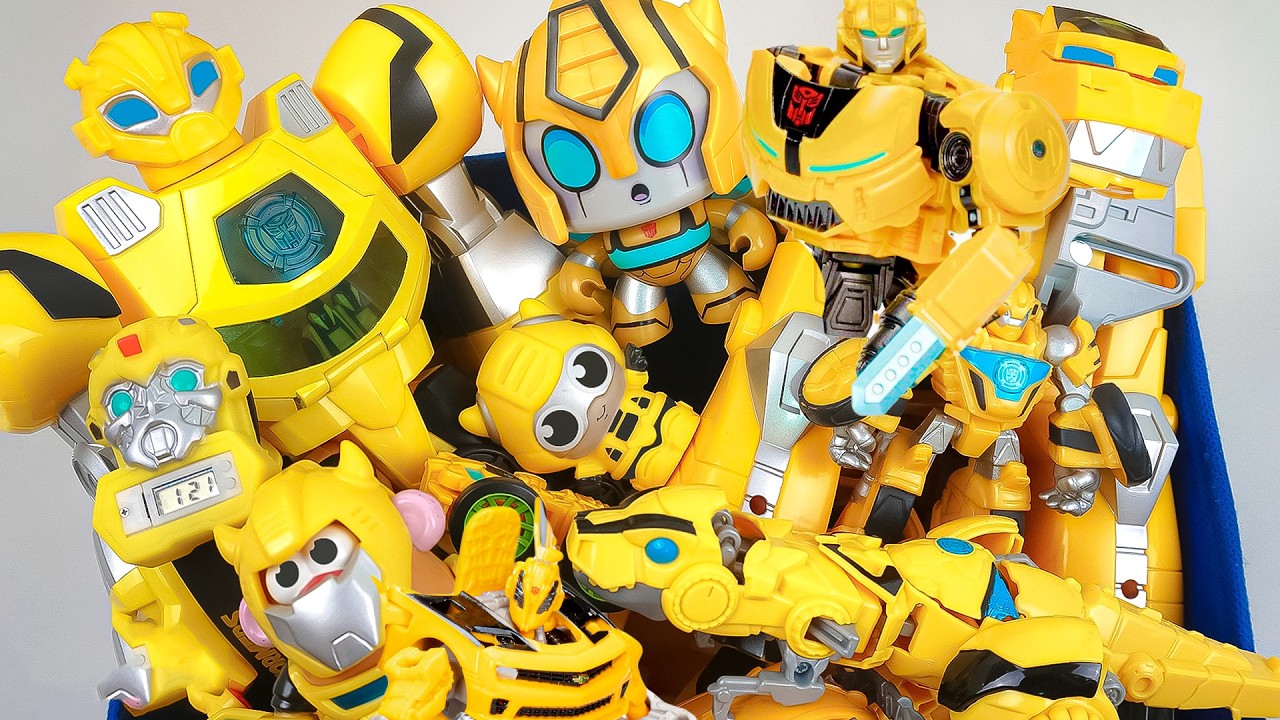Caja GIGANTE de Juguetes de BUMBLEBEE Colección Completa de Transformers Bumblebee