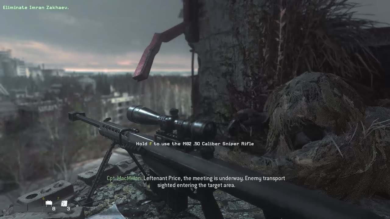 Call of Duty: Modern Warfare Remastered - Campaign Mission - One Shot, One Kill 1080P Ultra RX 570