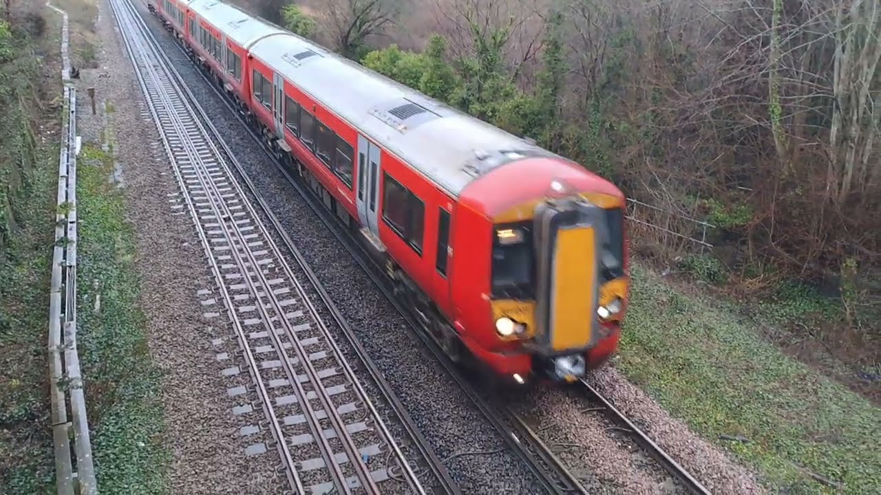 Trains At Mill Lane Bridge, Bedhampton. 05-02-2026. 