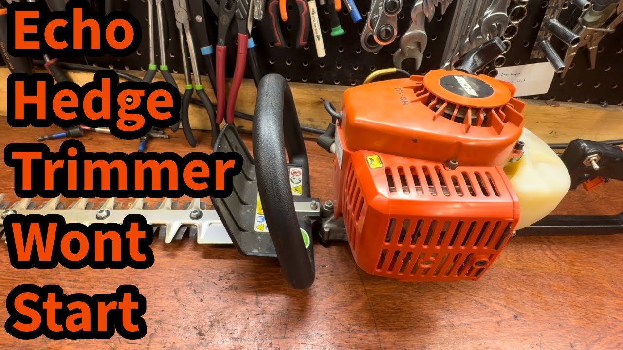 Echo HC-150 hedge trimmer starting issue; easy fix