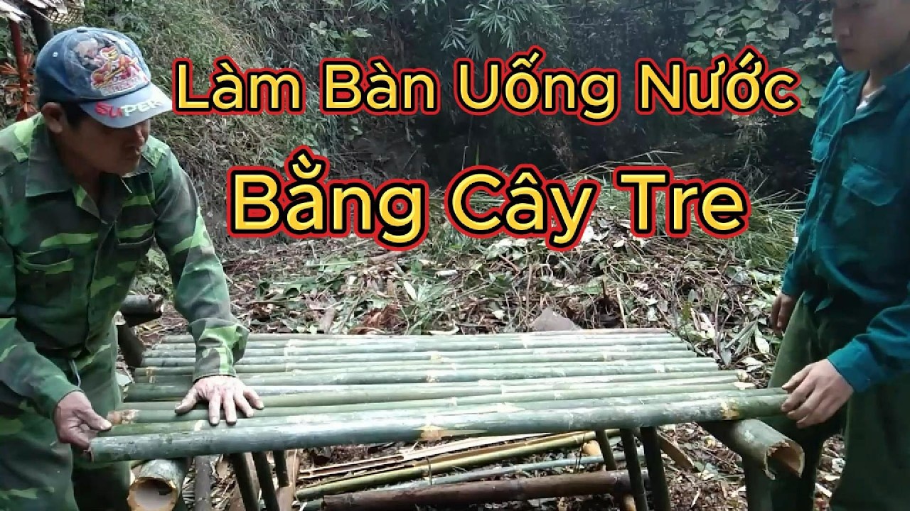 Sinh Tồn Trong Rừng Bẫy Chuột, Hái Đu Đủ Và Làm Bàn Bằng Tre Cho Nơi Trú Ẩn