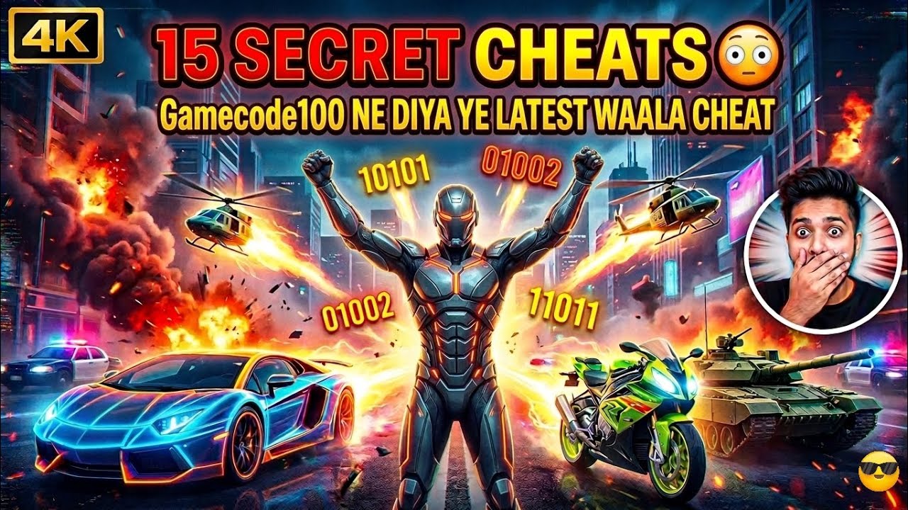 ALL SECRET CHEAT CODE 😱🔥🔥@Gamecode100 VIDEO PURA DEKHO