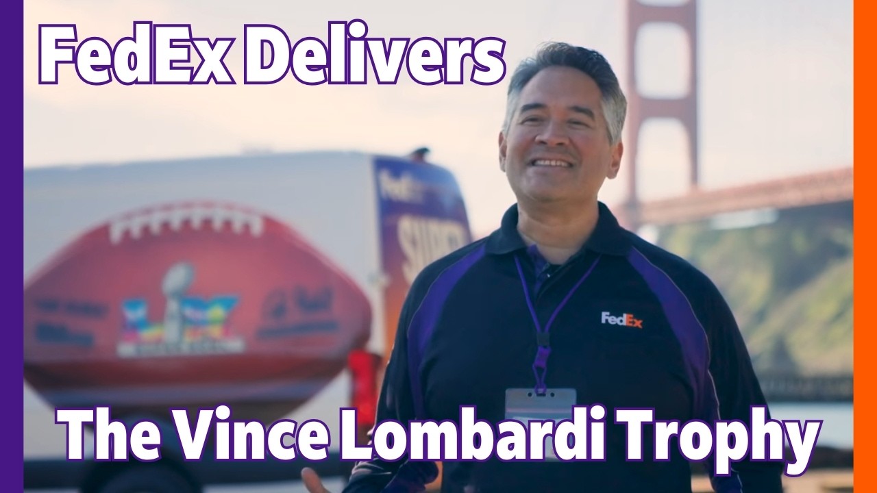 FedEx delivers Vince Lombardi Trophy to San Francisco for Super Bowl LX