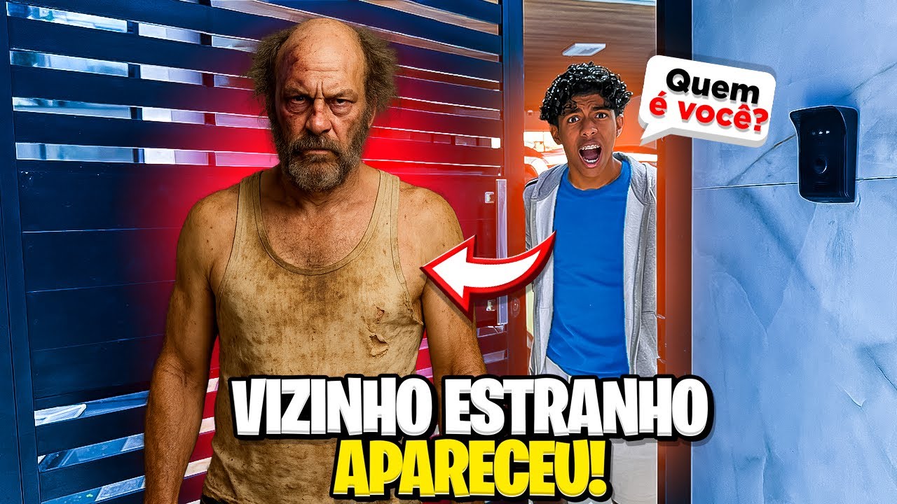 O VIZINHO ESTRANHO APARECEU NA PORTA DA MANSÃO! *ESTAVA SOZINHO EM CASA *