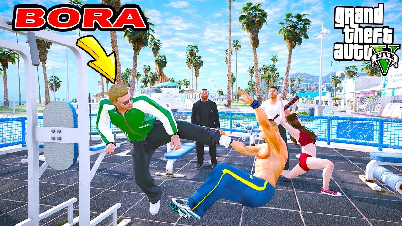 ZENGİN ÇOCUK PARAYLA KORUMA TUTUP BORA'YI DÖVDÜRÜYOR! - GTA 5