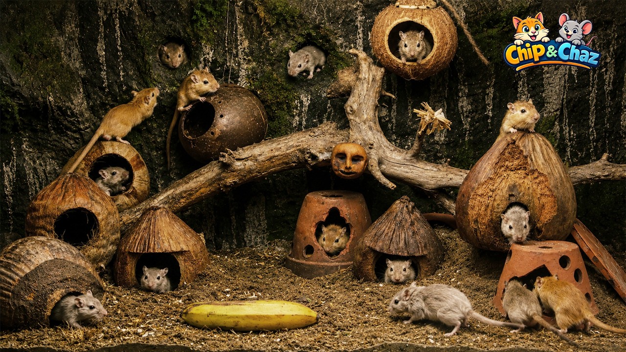 Cat Entertainment | 8 Hours of Critters, Creepy Crawlies & Enrichment | Chip & Chaz