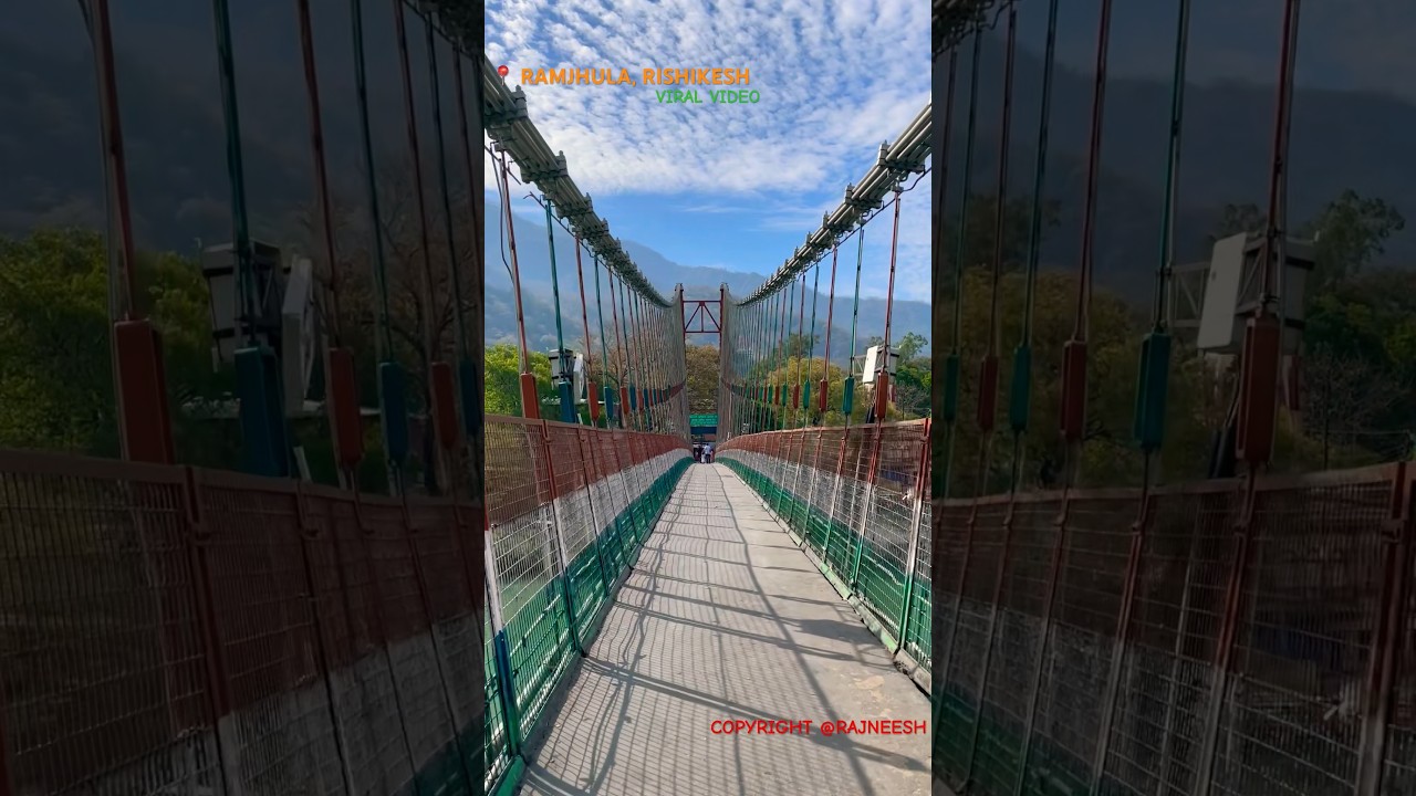 SCENIC BEAUTY🏔️| NO CROWD | RAM JHULA RISHIKESH | HARIDWAR | LAXMAN JHULA | LATEST RISHIKESH | 2024