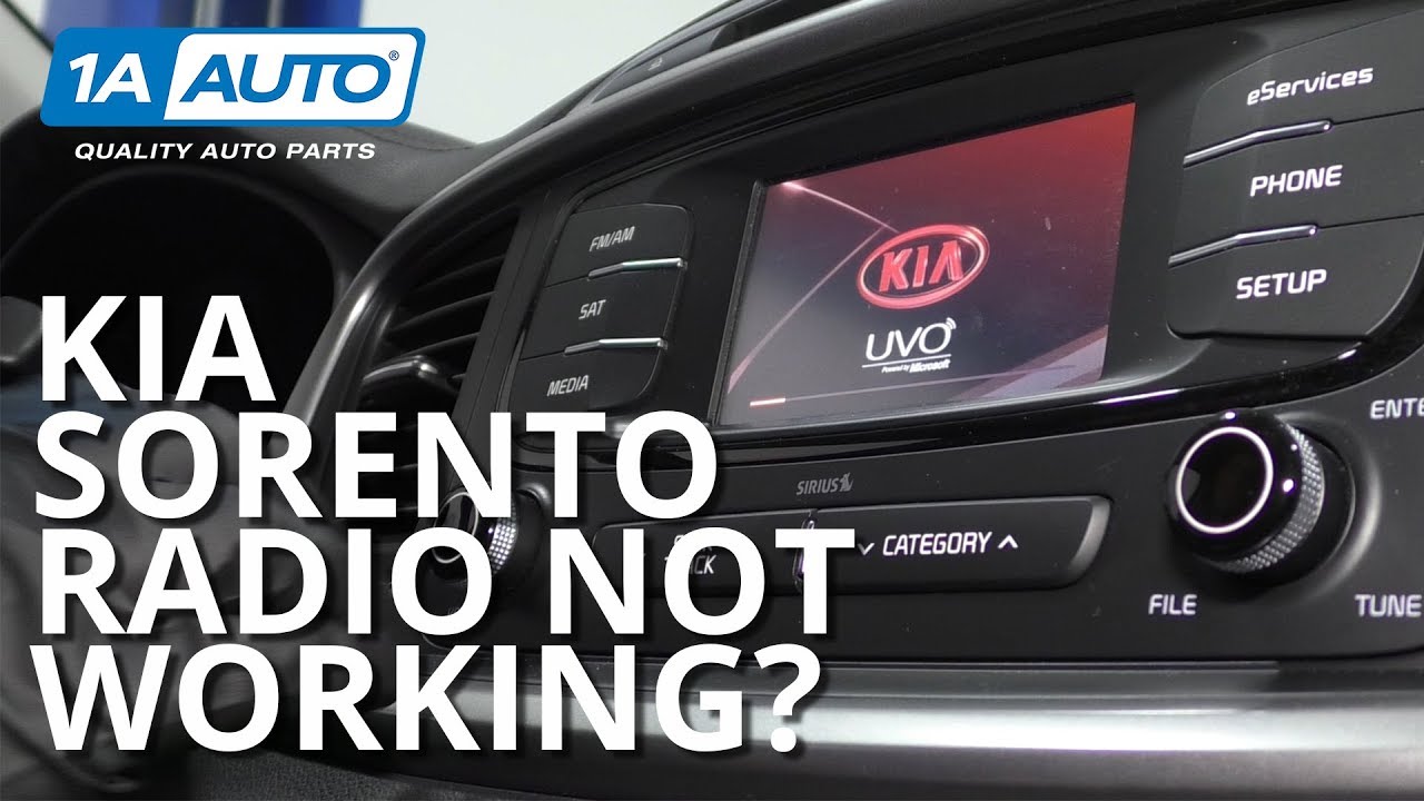 How to Reset UVO Audio System 16-19 Kia Sorento