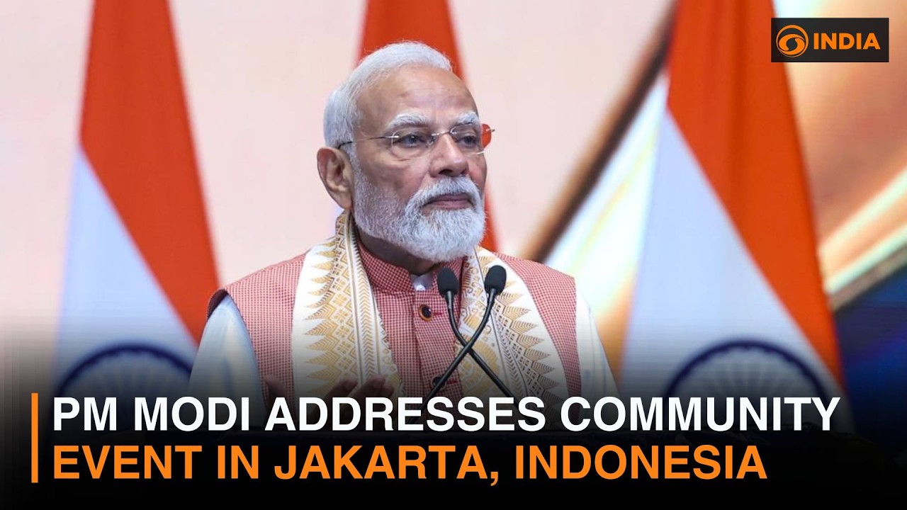 PM Modi addresses community event in Jakarta, Indonesia