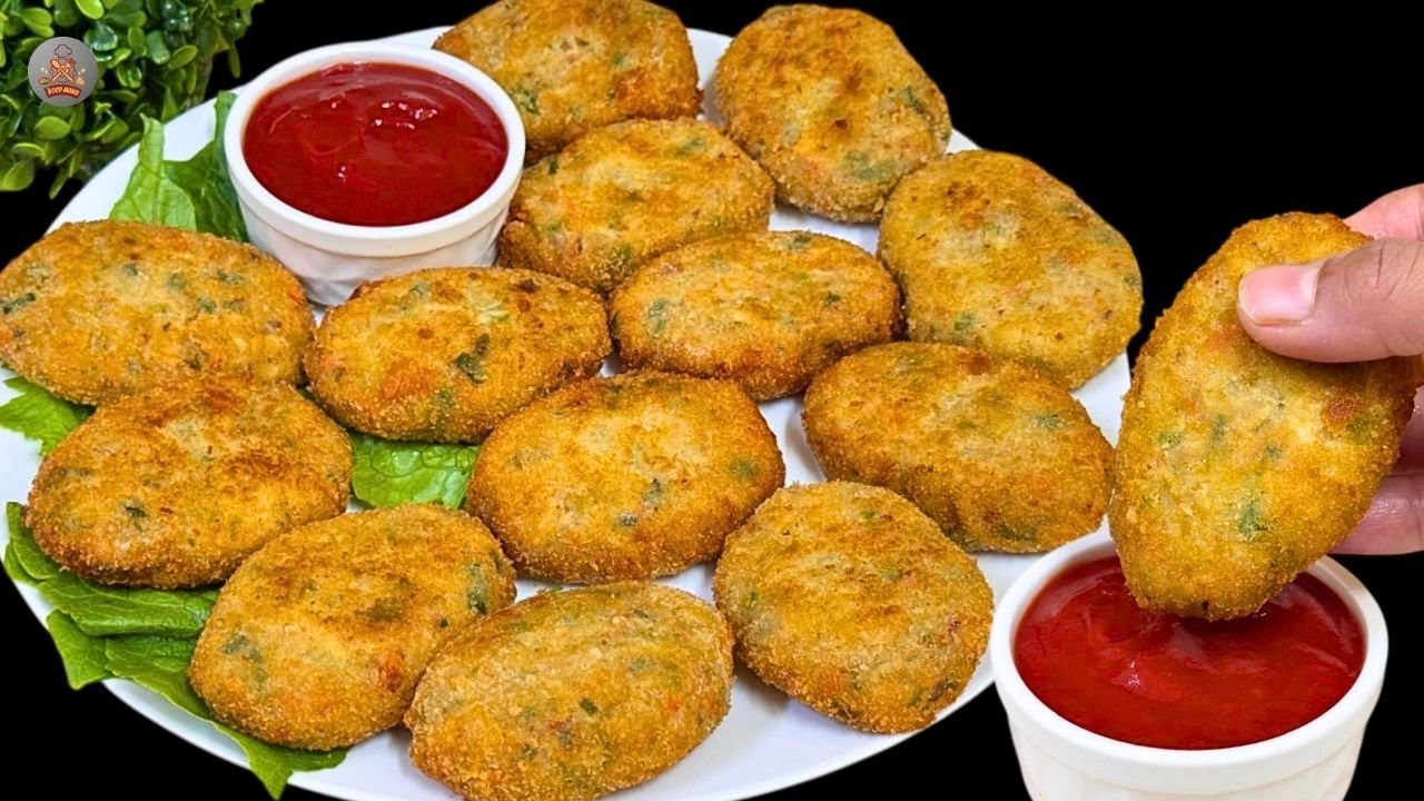 Crispy Chicken Cutlets | Ramadan Iftar Party Snacks | Easy and Juicy Chicken Kabab