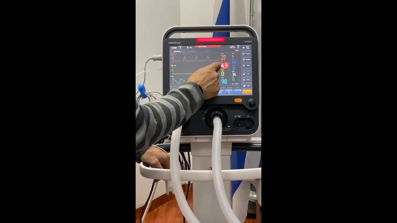 שימוש במכונת הנשמה SV300