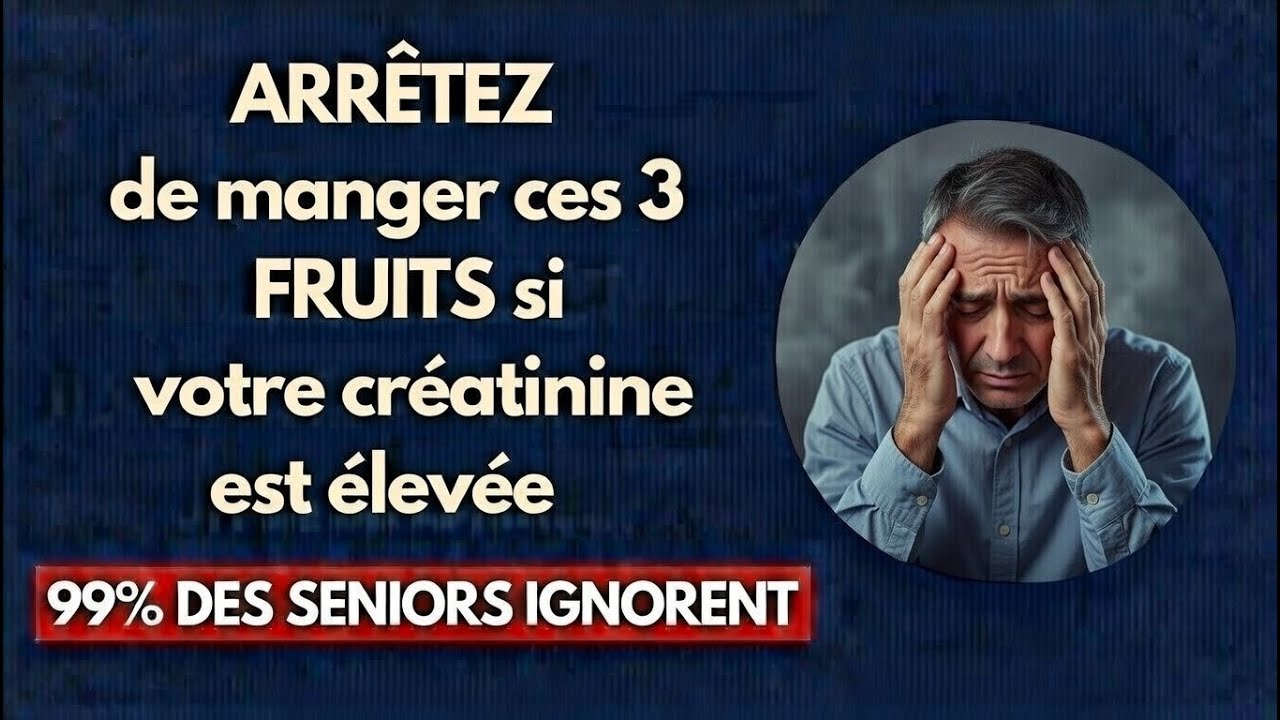 Créatinine élevée ? Ces 3 FRUITS protègent vos REINS (et 3 à ÉVITER)