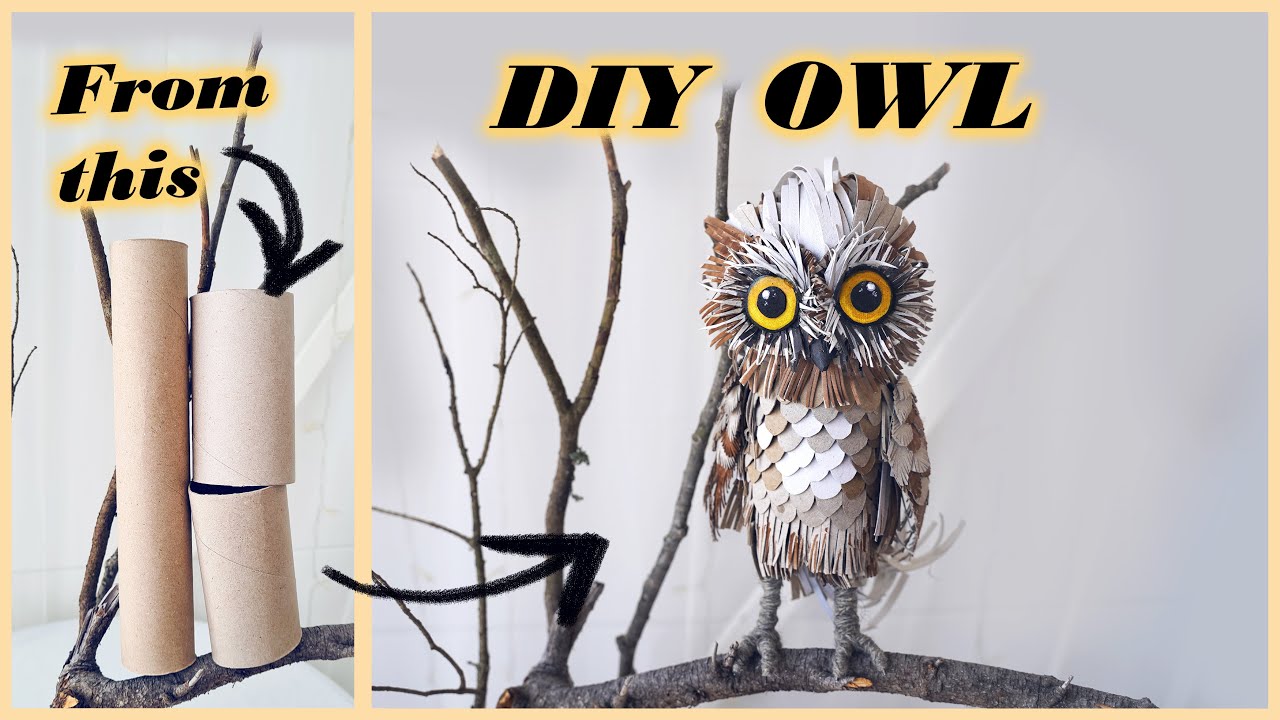 How to make paper OWL 🦉| Best out of waste | DIY Toilet paper roll crafts