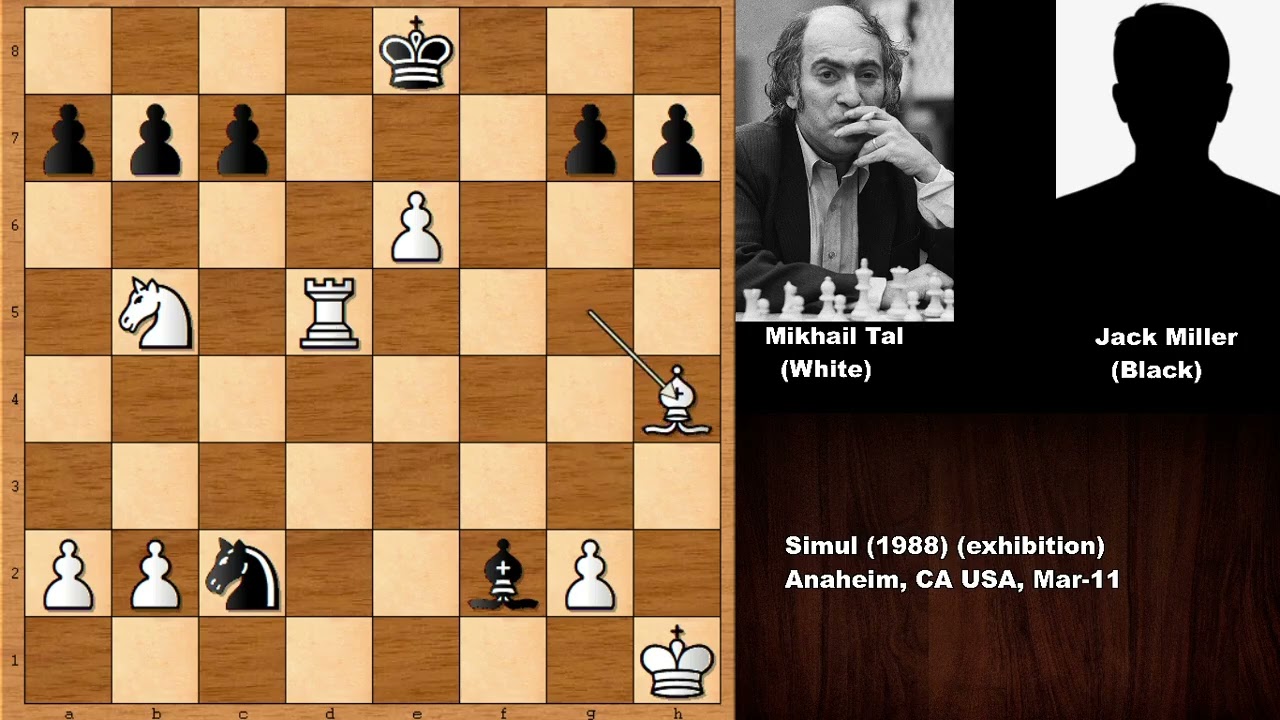 Is Tal Busted This Time: Mikhail Tal vs Jack Miller (1988)