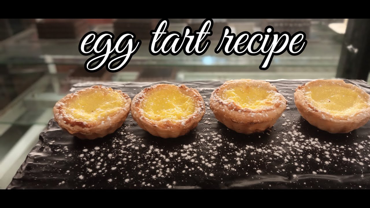 portuguese egg tart recipe ! how to make a egg tart !