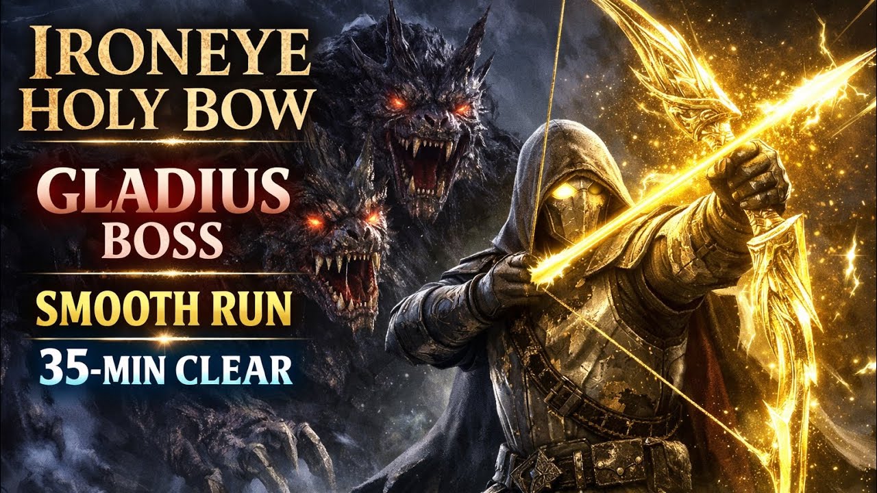 Gladius, Beast of Night - Tricephalos Expedition | Elden Ring Nightreign | Ironeye Holy Bow Run