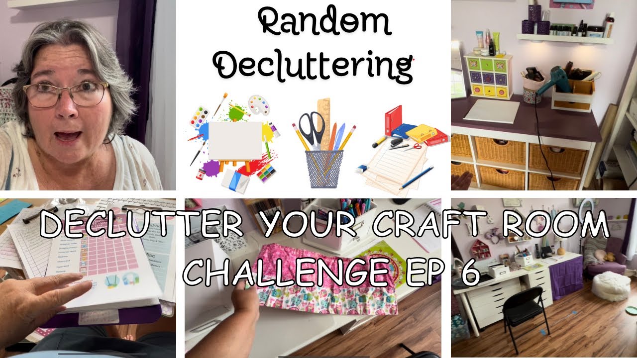 Declutter With Me! | Random Decluttering | Declutter Your Craft Room Challenge EP 6