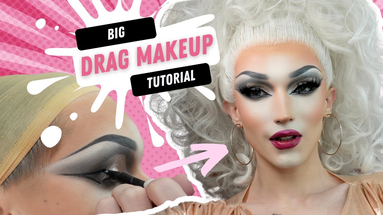 Big drag makeup tutorial | Beginner Friendly Drag transformation!