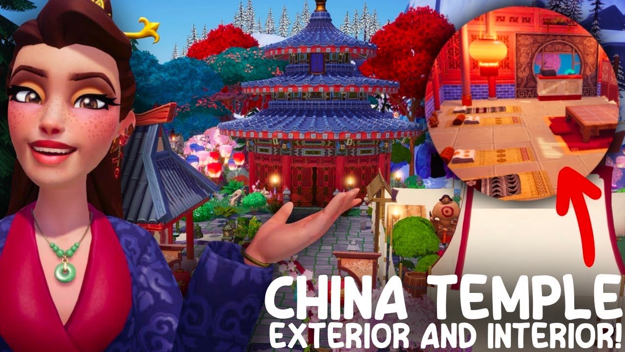 REFLECTION OF CHINA TEMPLE EXTERIOR & INTERIOR BUILD | kyra's valley
