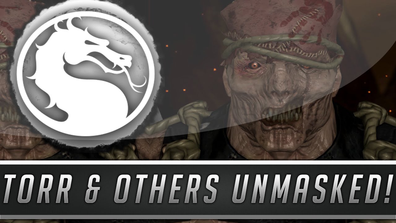 Mortal Kombat X: All Character Faces Unmasked - Torr, Smoke, Rain & More! (Mortal Kombat 10)