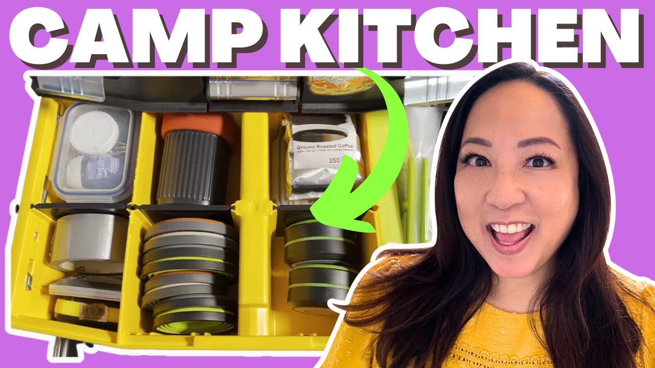 Organize a CAMP KITCHEN in a Toolbox ⛺️ (shorter version)