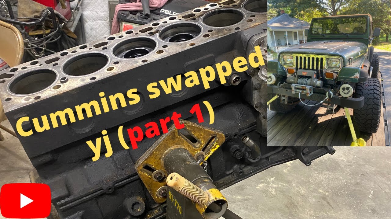 Swapping a cummins into a YJ Jeep (part 1)