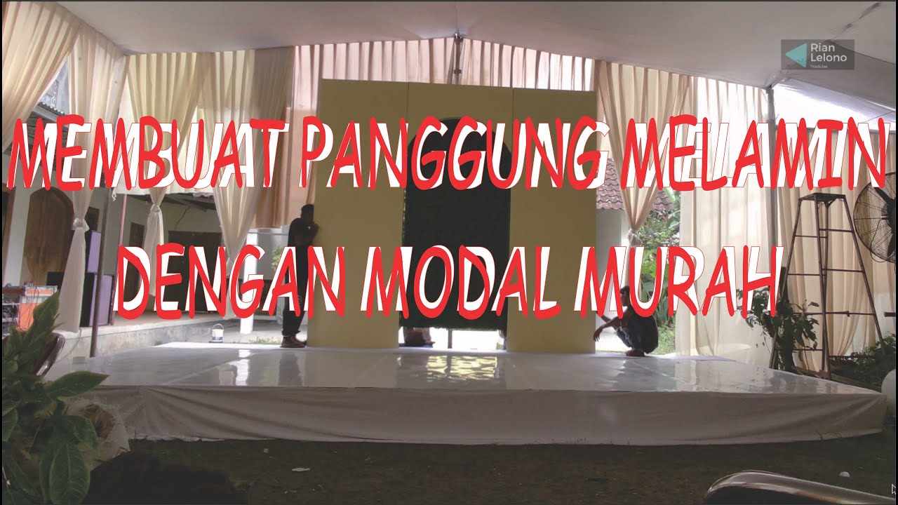 CARA MEMASANG PANGGUNG MELAMIN UNTUK DEKORASI + TIPS LENGKAP