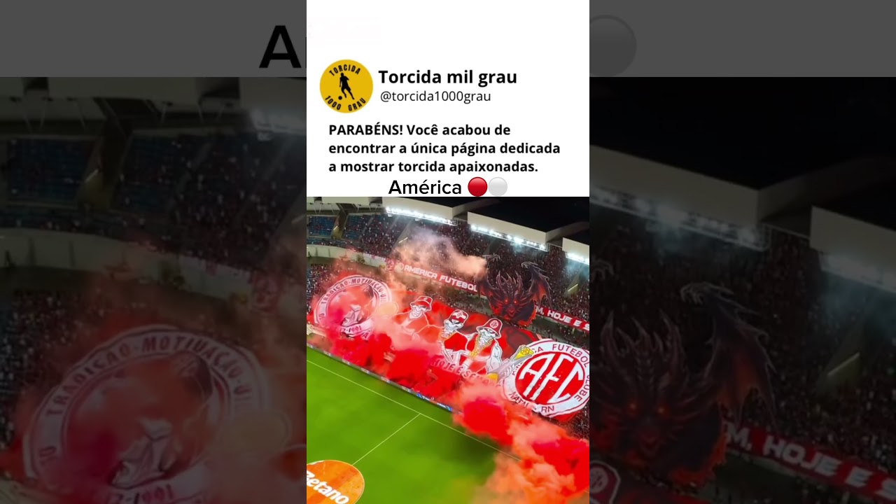 A for&ccedil;a do Mec&atilde;o vem da arquibancada! Vibra, Na&ccedil;&atilde;o Alvirrubra! #Am&eacute;ricaRN #mecao