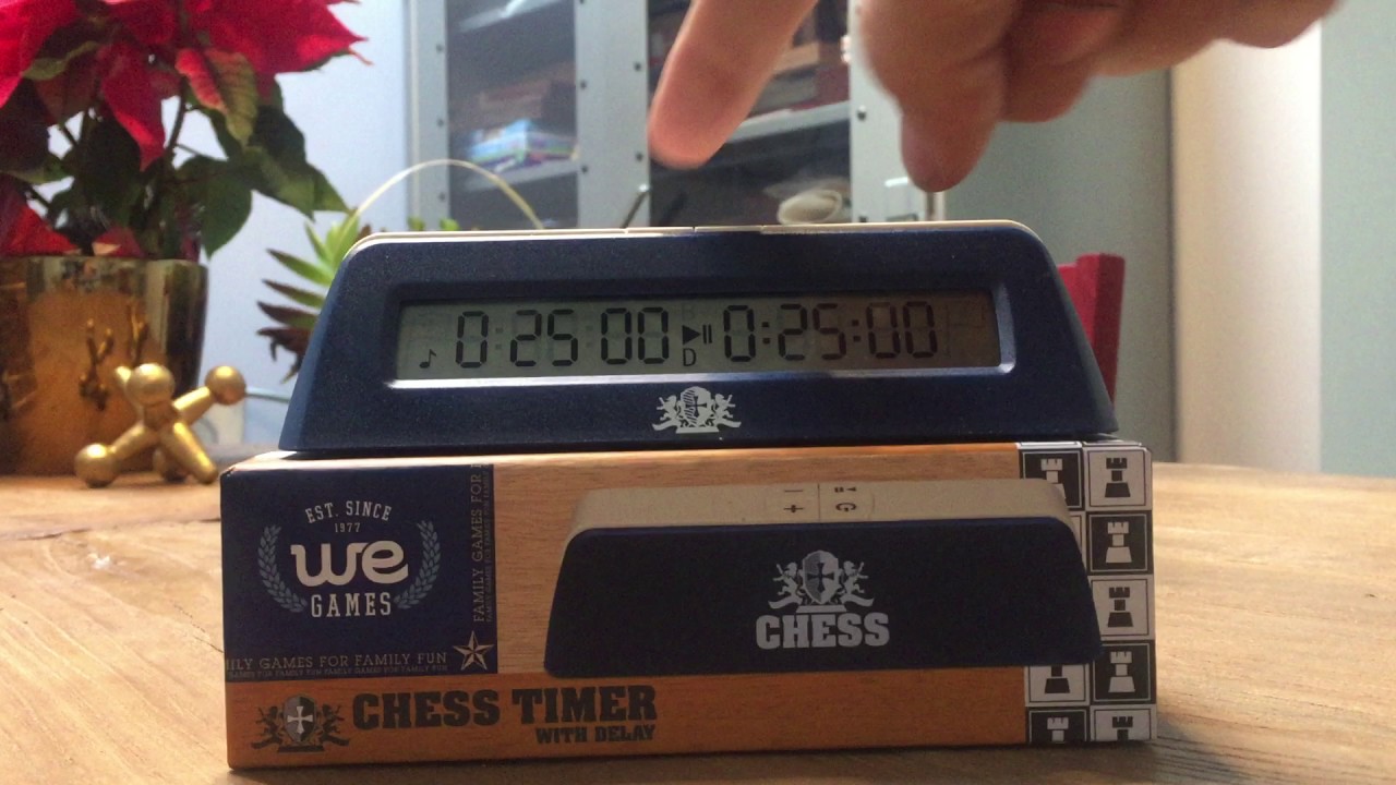 WE GAMES Chess Clock with Delay Video