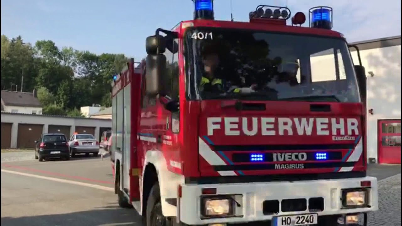 [Einsatz während des Wiesenfestes] - Feuerwehr Selbitz + BRK auf Alarmfahrt