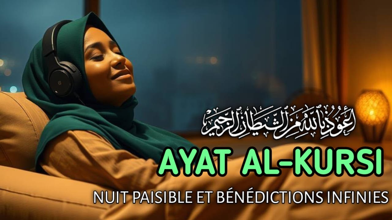 Ayat al-Kursi Lecture Spirituelle 💫 Nuit Sereine et Bénédictions Infinies