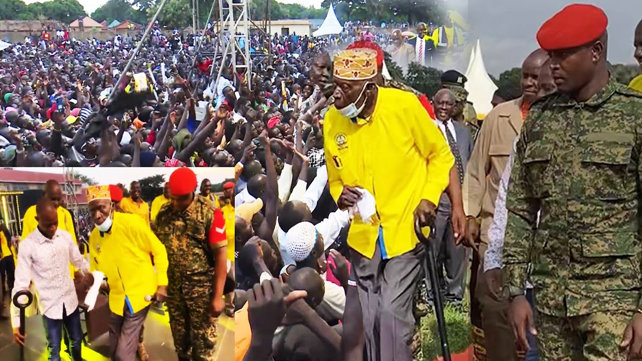Gen. Moses Ali dancing at Rally shocks Ugandans in Adjumani. Hon Balaam ategeese