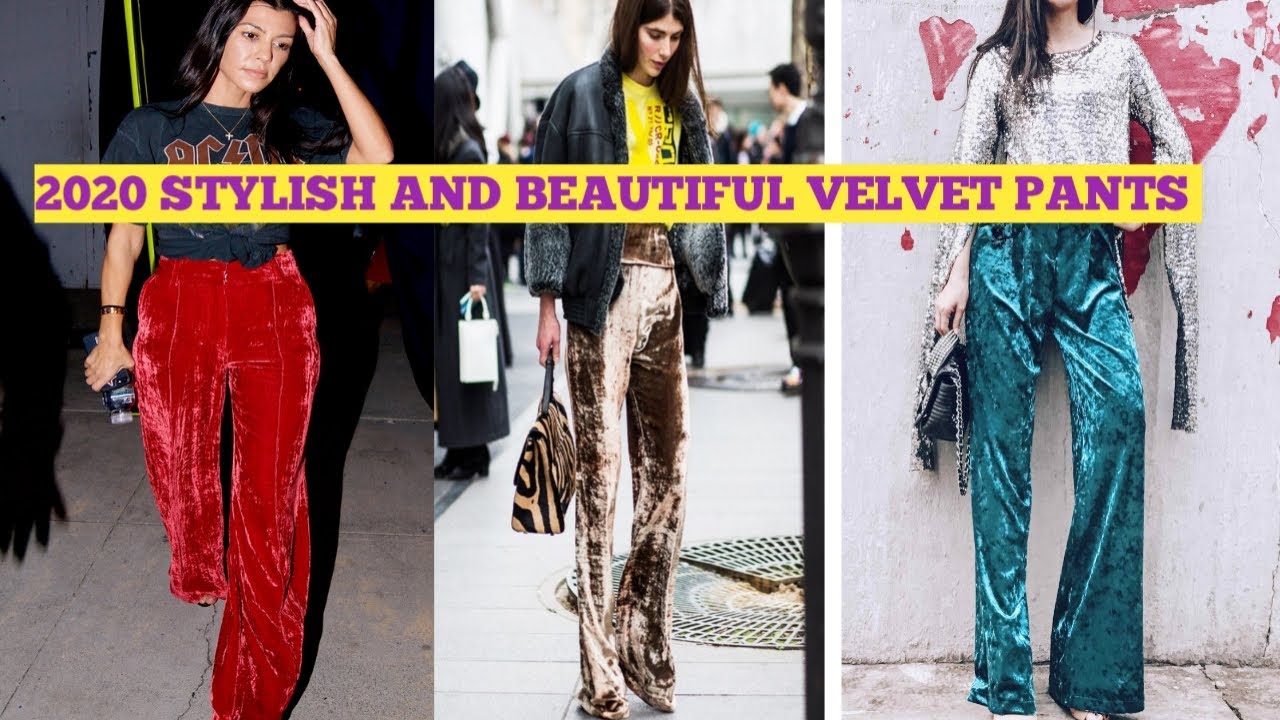 2020 STYLISH AND BEAUTIFUL VELVET PANTS