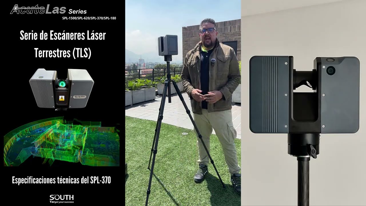 ¡Nuevo Escáner Láser SOUTH SPL-370! - Especificaciones técnicas