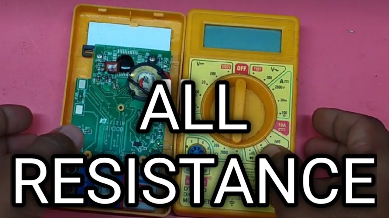 multimeter all resistance || code and value