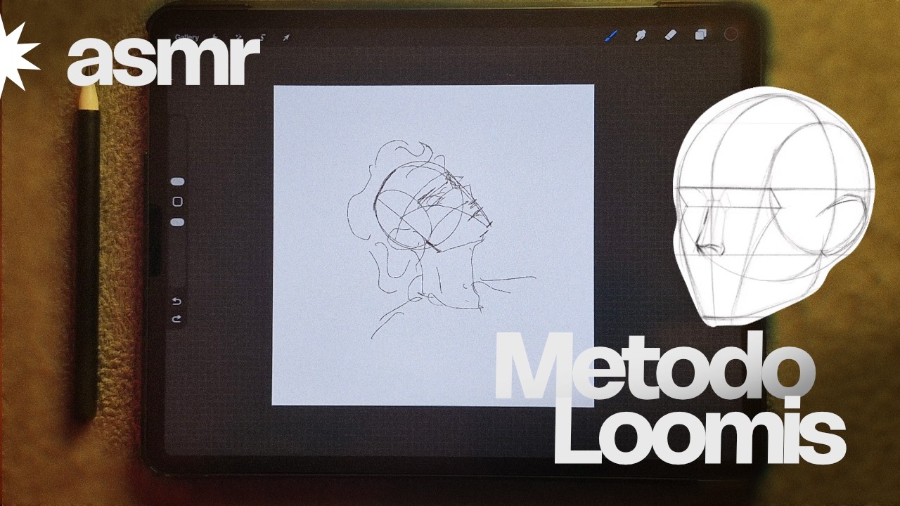 ASMR | Susurros mientras te explico el método Loomis para dibujar cabezas