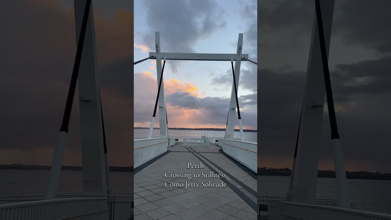 Across the bridge, into stillness. Como Jetty solitude #perthlife #comojetty #reelsviralシ #perthwalk