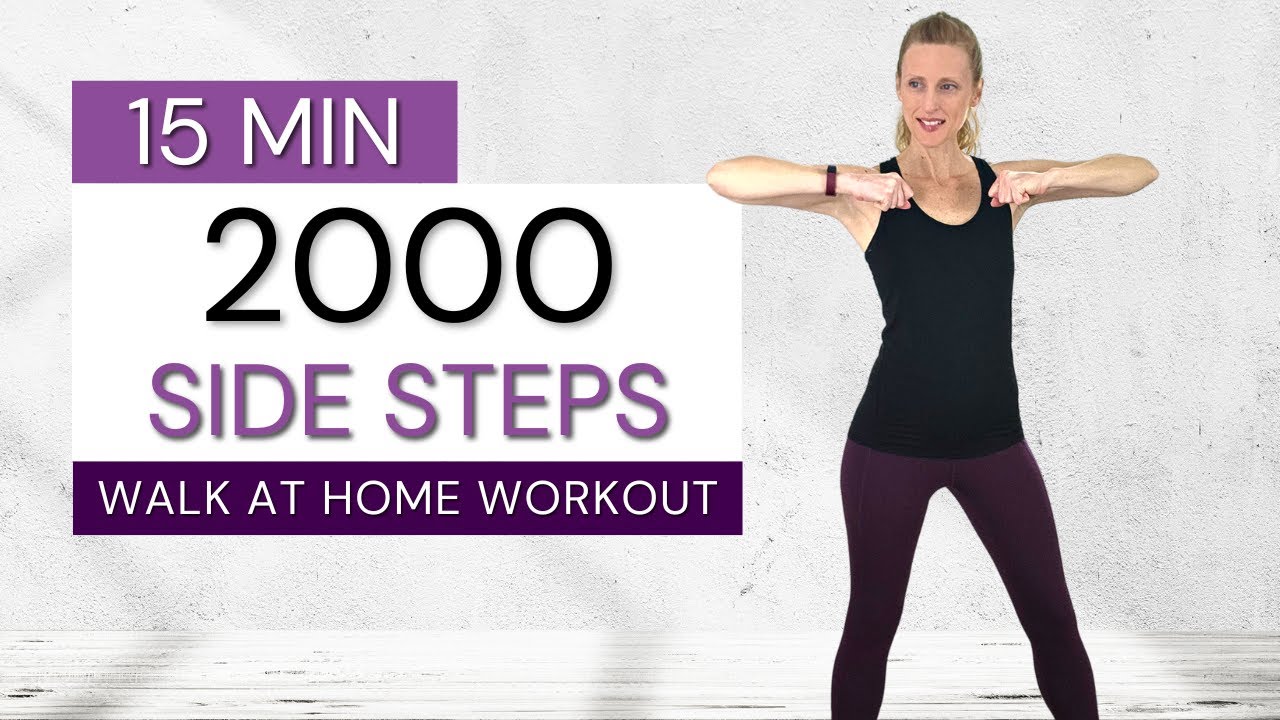 15 Min 2000 SIDE STEPS 🔥 Fat Burning Cardio Workout for Weight Loss