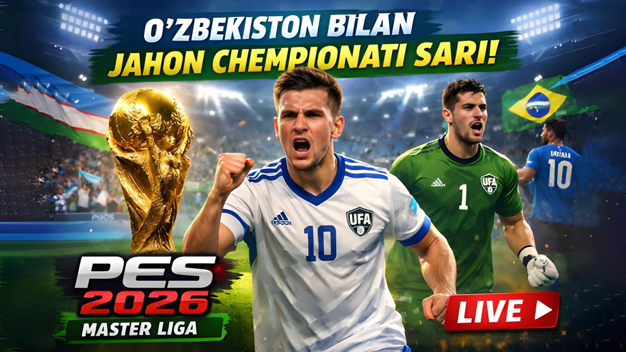 LIVE 🔴 Road to the World Cup with Uzbekistan 🇺🇿⚽ | PES 2026 Master League