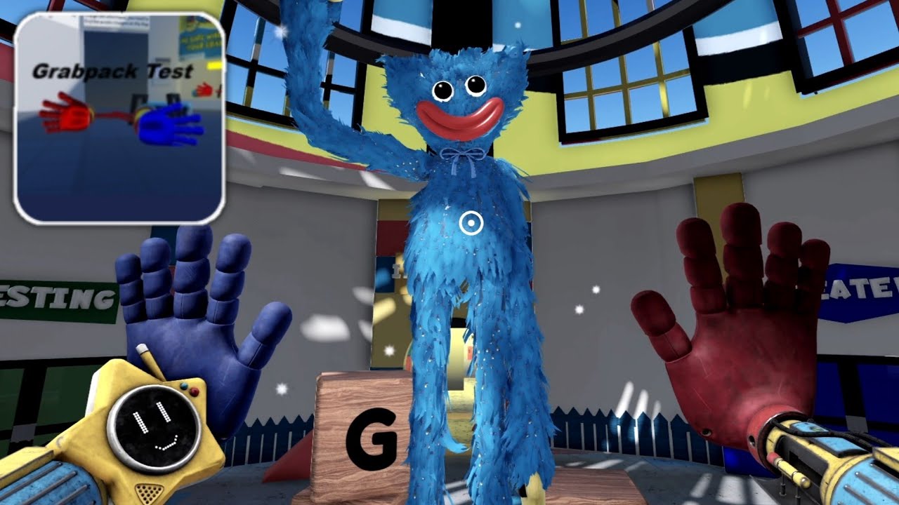New GRABPACK TEST Game with Poppy Playtime Chapter 1 Map | Gameplay (Roblox)