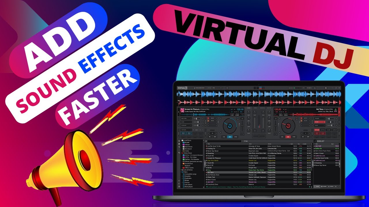 Как быстрее добавлять звуковые эффекты, DJ Drops и джинглы в Virtual DJ