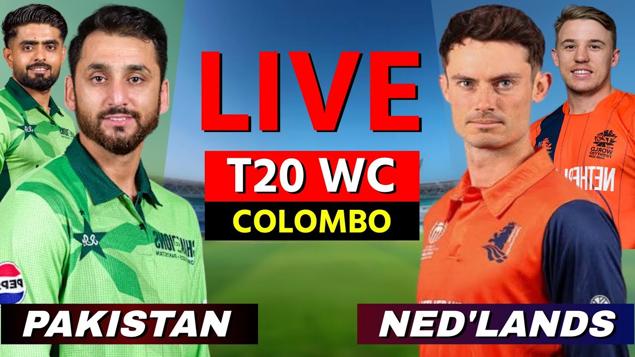 🔴 Live: Pakistan vs Netherlands, T20 World Cup Match 1 | Live Cricket Match Today | PAK vs NED Live
