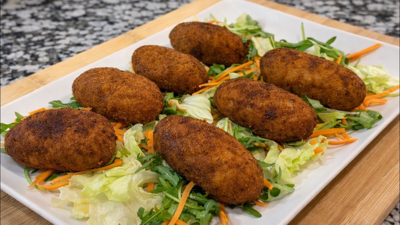 ¡No tires las sobras de pollo asado! Haz estas CROQUETAS