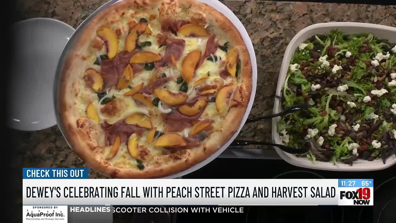 Dewey's celebrates Fall with peach street pizza, harvest salad