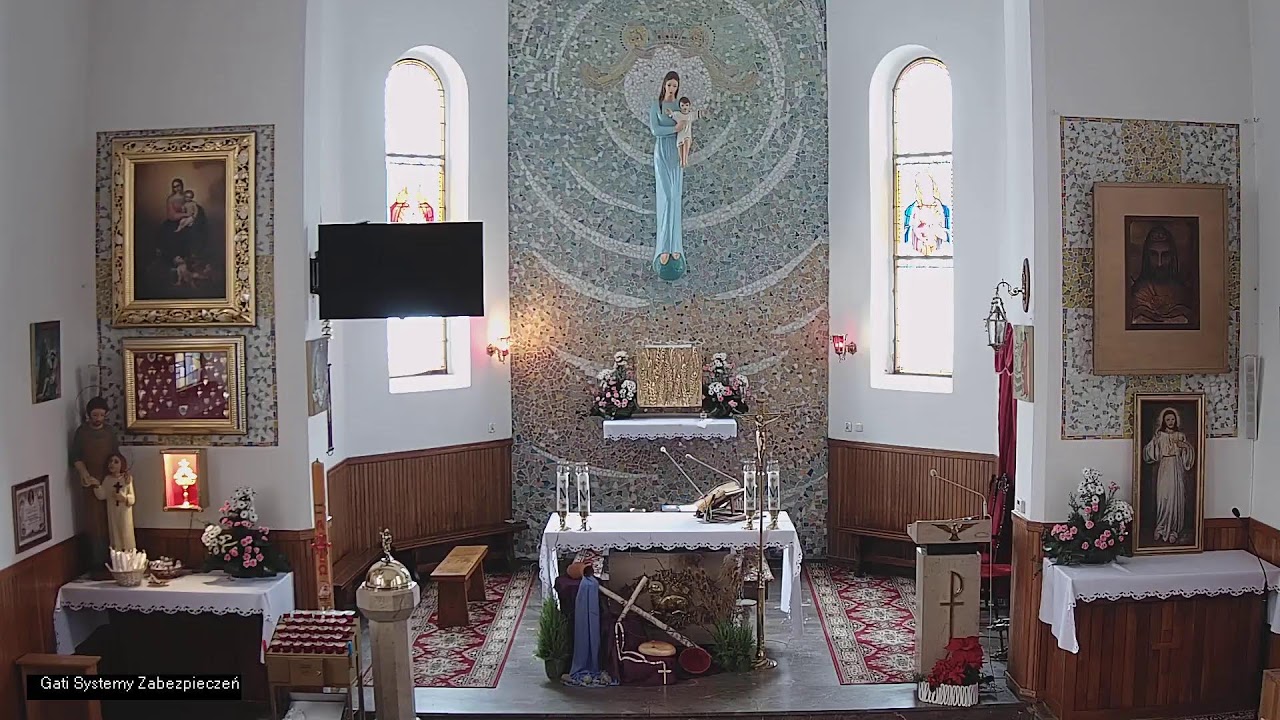 Parafia NMP Królowej Świata w Pawęzowie.