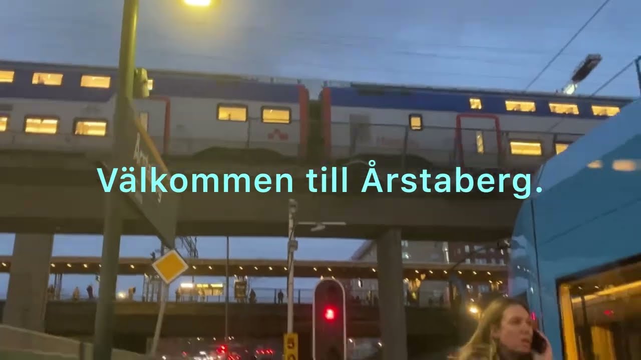 Resan med nya säten på A32:an. (Gröndal till Årstaberg)
